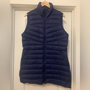 NWT ☃️ Lands End Women’s Puffer Vest Hyper Dry Allied Feather 800 Down Zip Vest